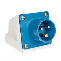 Вилка стационарная 513 16А 2P+PE 220В IP44 EKF ps-513-16-220 Вилка стационарная 513 16А 2P+PE 220В IP44 EKF ps-513-16-220