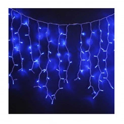 Гирлянда "Бахрома" OIC100LSE-B-T-I4-F 100LED B уличная IP44 мигающая син. SHLights 4690601034991