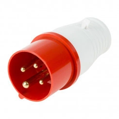 Вилка 014 переносная 3Р+РЕ 16А 380В IP44 Rexant 11-8901 Вилка 014 переносная 3Р+РЕ 16А 380В IP44 Rexant 11-8901