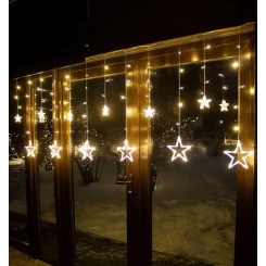 Гирлянда "Занавес" DCLLD-138WW-C 138 теплых бел. LED 2х1/0.6м 12 нитей для помещений SHLights 4690601047182 Гирлянда "Занавес" DCLLD-138WW-C 138 теплых бел. LED 2х1/0.6м 12 нитей для помещений SHLights 4690601047182