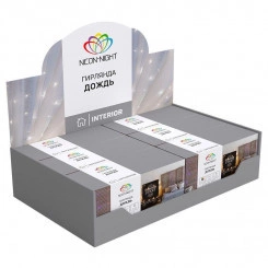 Гирлянда светодиодная "Светодиодный Дождь" 2.5х2м 300LED бел. 16Вт 230В IP20 свечение с динамикой провод прозр. Neon-Night 235-055 Гирлянда светодиодная "Светодиодный Дождь" 2.5х2м 300LED бел. 16Вт 230В IP20 свечение с динамикой провод прозр. Neon-Night 235-055