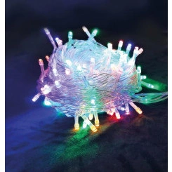 Гирлянда светодиодная 100LED бел. прозр. провод 6.5м расстояние между лампами 6см 8 режимов мигания Космос KOC_GIR100LED_RGB_7m Гирлянда светодиодная 100LED бел. прозр. провод 6.5м расстояние между лампами 6см 8 режимов мигания Космос KOC_GIR100LED_RGB_7m