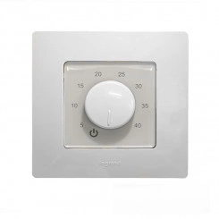 Термостат механический Th-HF-E-W 16А 3.6кВт для теплых полов датчик пола с возможн. установкой в рамку Legrand Etika бел. EXTHERM Th-HF-E-W Термостат механический Th-HF-E-W 16А 3.6кВт для теплых полов датчик пола с возможн. установкой в рамку Legrand Etika бел. EXTHERM Th-HF-E-W