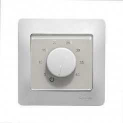 Термостат механический Th-HF-G-W 16А 3.6кВт для теплых полов датчик пола с возможн. установкой в рамку Schneider Glossa бел. EXTHERM Th-HF-G-W Термостат механический Th-HF-G-W 16А 3.6кВт для теплых полов датчик пола с возможн. установкой в рамку Schneider Glossa бел. EXTHERM Th-HF-G-W