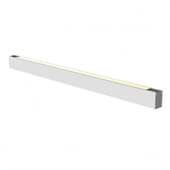 Светильник светодиодный Х-line Up&Down 1003х63х100 30Вт 3000К одиночный подвесной RAL9003 бел. муар диммер DALI с опаловым рассеив. и торцевыми крышками (2шт) VARTON V1-R0-12823-02OPD-4003030