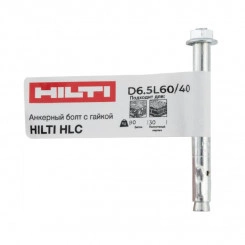 Болт анкерный с гайкой HLC 6.5х60/40 накл. 385813 Hilti 151010