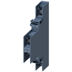 Модуль блок-контактов боковой 1НО+1НЗ для контакторов коммутации электродвигателей типоразмер s0 выводы под кольцевые кабельные наконечники din en 50005 Siemens 3RH29214DA11
