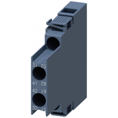 Модуль блок-контактов боковой 2НЗ для контакторов коммутации электродвигателей типоразмер s0 винтовые клеммы din en 50012 и din en 50005 Siemens 3RH29211DA02