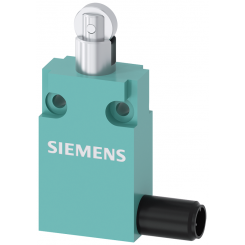 Выключатель позиционный компактный 30мм ширина с М12 коннектор быстродействующие контакты (SNAP-ACTION) 1НО+1НЗ роликовый плунжер специальная конструкция Siemens 3SE54130CD201EB1