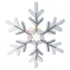 Фигура профессиональная елочная Снежинка сказочная 40см серебряный Фигура профессиональная елочная Снежинка сказочная 40см серебряный