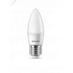 Лампа светодиодная LED Свеча 6 Вт 620 Лм 4000 К E27 К 220-240 В IP20 Ra 80-89 (класс 1В) ESS PHILIPS