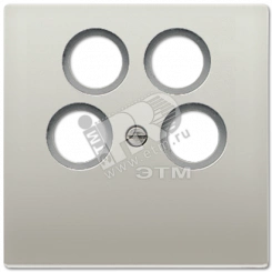 Крышка для SAT-TV-розетки  благородная сталь