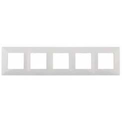 Рамка на 5 постов, Эра Elegance, белый, 14-5005-01