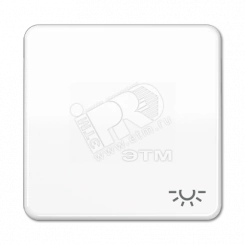 Клавиша с символом  освещение   белая
