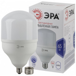 Лампа светодиодная LED POWER T160-65W-6500-E27/40 (диод  колок  65Вт  хол  E27/40) (12/216) ЭРА