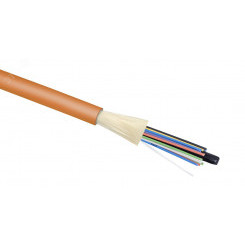 Кабель волоконно-оптический 50/125 (OM2) многомодовый, 24 волокна, плотное буферное покрытие (tight buffer), для внутренней прокладки (-25C ~ +50), LSZH, оранжевый