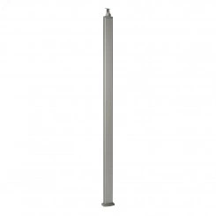 Универсальная колонна алюминиевая с крышкой из алюминия 1 секция, высота 2,77 метра, с возможностью увеличения высоты до 4,05 метра, цвет алюминий