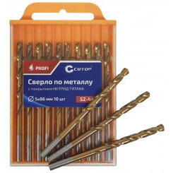 Сверло по металлу Cutop Profi с титановым покрытием, 2.5х57 мм (10 шт) Сверло по металлу Cutop Profi с титановым покрытием, 2.5х57 мм (10 шт)