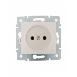 KARINA Розетка б/з керамика жемчужно-белый перламутр (10шт/120шт)