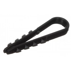 Дюбель-хомут для крепления кабеля 11-18мм черный (100шт) Дюбель-хомут для крепления кабеля 11-18мм черный (100шт)