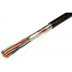 Кабель витая пара UTP-25P-Cat.3-OUT UTP (U/UTP), категория 3, 25 пар (24 AWG), одножильный (solid), для внешней прокладки, UV PE