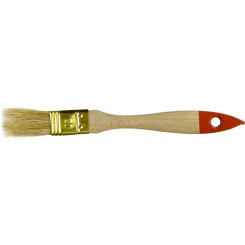 Кисть плоская ''УНИВЕРСАЛ-ОПТИМА'', светлая щетина, деревянная ручка, 20мм