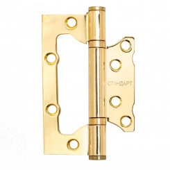 Петля дверная накладная без врезки 1шт, СТАНДАРТ 100х63х2мм 2BB BP латунь Петля дверная накладная без врезки 1шт, СТАНДАРТ 100х63х2мм 2BB BP латунь