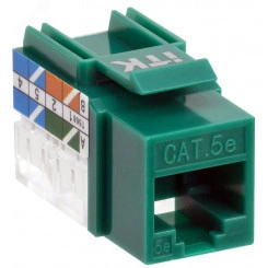 Модуль ITK Keystone Jack кат.5E UTP 110 IDC 90град зелёный Модуль ITK Keystone Jack кат.5E UTP 110 IDC 90град зелёный