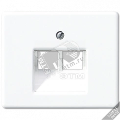 Крышка для сдвоенной телефонной и компьютерной розетоки UAE  черная