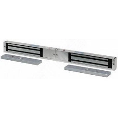 Замок электромагнитный сдвоенный, мониторинг, СИД, внутреннее исполнение, 12 В DC /2х500 мА или 24 ВDC/2х250 мА, усилие 2х350 кг. Замок электромагнитный сдвоенный, мониторинг, СИД, внутреннее исполнение, 12 В DC /2х500 мА или 24 ВDC/2х250 мА, усилие 2х350 кг.