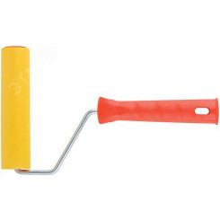 Валик прижимной резиновый, для обоев, желтый 50 мм