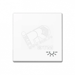 Клавиша с символом  освещение   белая