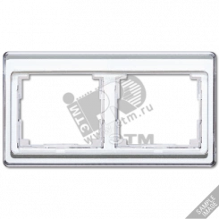 Рамка 3 поста горизонтальная серебро Рамка 3 поста горизонтальная серебро