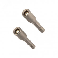 Ключ-насадка магнитная 1/4' 6х48 мм (упак. - 2 шт.) Ключ-насадка магнитная 1/4' 6х48 мм (упак. - 2 шт.)