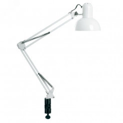 Светильник настольный 60w Е27 на струбцине белый