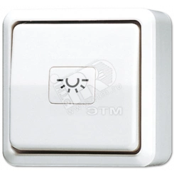 Кнопка 10A 250V ~  для накладного монтажа