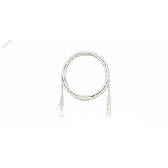 Патч-корд U/UTP 1 пара Cat 5 110-RJ45/8P8C USOC 7х0192мм LSZH серый 2м