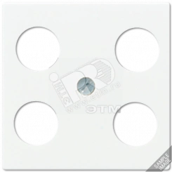 Крышка для SAT-TV-розетки с 4-мя гнездами  слоновая кость