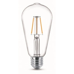 Лампа светодиодная LED ST64 6 Вт 570 Лм 3000 К E27 К 220-240 В IP20 Ra 80-89 (класс 1В) LED Classic PHILIPS Лампа светодиодная LED ST64 6 Вт 570 Лм 3000 К E27 К 220-240 В IP20 Ra 80-89 (класс 1В) LED Classic PHILIPS