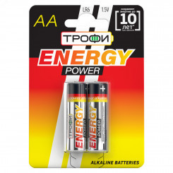 Элемент питания Трофи LR6-2BL ENERGY POWER Alkaline (40/320/15360)