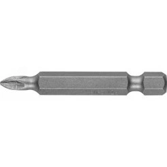 Биты ''Мастер'' кованые, хромомолибденовая сталь, тип хвостовика E 1/4'', PZ1, 50мм, 2шт