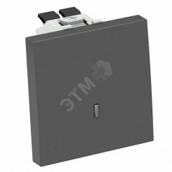 Переключатель 1-полюсный с подсветкой, 10 A / 250 В (черный) Переключатель 1-полюсный с подсветкой, 10 A / 250 В (черный)