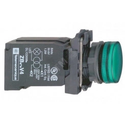 Лампа сигнальная 22ММ 230В зеленая Лампа сигнальная 22ММ 230В зеленая