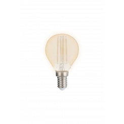 Лампа сетодиодная декоративная LED 8w E14 3000K шар золотой филамент 230/50 Jazzway
