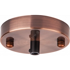 Потолочная база декоративная черненая медь