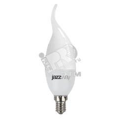 Лампа светодиодная LED 7Вт E14 530Лм 230V/50Hz теплый матовая свеча на ветру SP