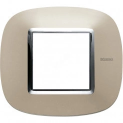 Axolute Накладки декоративные в форме эллипса глянцевые/светлый титан на 2 модуля