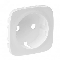 Valena ALLURE Лицевая панель розетки 2К+З Белая