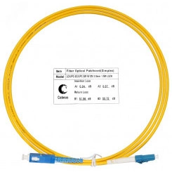 Шнур оптический simplex 1,5м LC-SC 9/125 sm  LSZH FOP(s)-9-LC-SC-1,5m