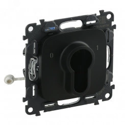 Valena ALLURE Выключатель с ключом 2 положения 10А 230В с лицевой панелью антрацит Valena ALLURE Выключатель с ключом 2 положения 10А 230В с лицевой панелью антрацит